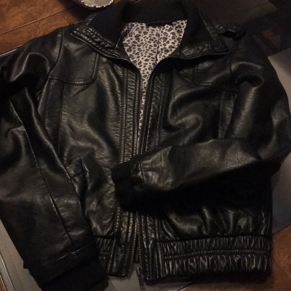leather jacket | XS